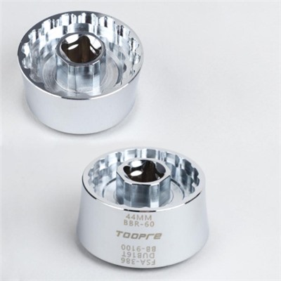 Съемник кареток 5в1 под трещотку TOOPRE TL-5in1 (FSA386, DUB16T, BB9100, Hollowtech(44mm), BBR60) анодированный алюминий/уп50/