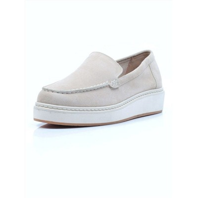 03-5060-5 BEIGE Лоферы женские (натуральная замша)