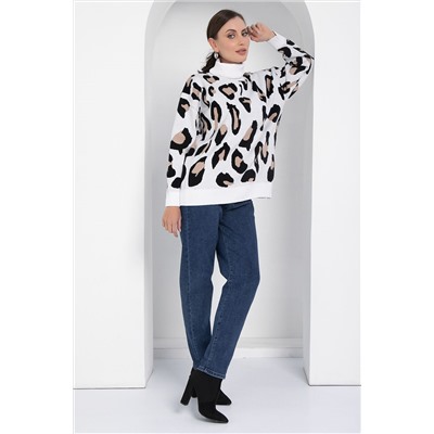 Джемпер Лоренсия (бело-бежевый) Б12700-18