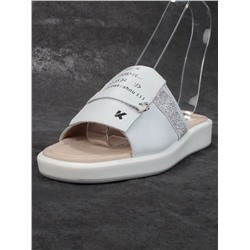 08-PED122-1 WHITE Босоножки женские (натуральная кожа)