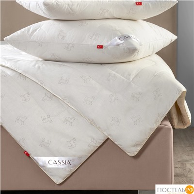 CASSIA  Одеяло ЖЕМЧУЖИНА ТИБЕТА лайт 172х205,1пр.,хл./шерсть/микровол., 200г/м2