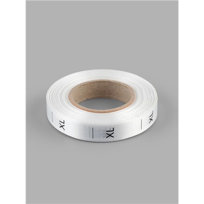 Размерник сатиновый, XL, 1000 шт., 12 мм, 30 м, белый