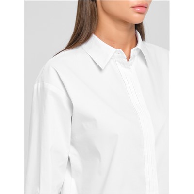 Блузка белая с потайной застёжкой