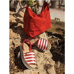 AB. ZAPATOS • 408 • ROJO-BLANCO+PELLE- TRESIS (500) Rojo АКЦИЯ