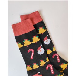 Носки НГ р.40-45 "Happy NY" Колокольчики