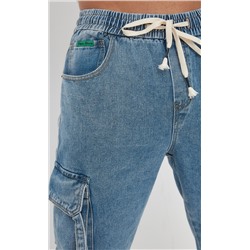 Джинсы джоггеры мужские P321-0165J голубые