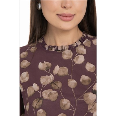 Блузка шифоновая с принтом