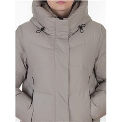 A73 GRAY/BEIGE Пальто зимнее женское (200 гр. холлофайбер)