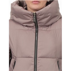 868 BEIGE Пальто зимнее женское (170 гр. холлофайбер)