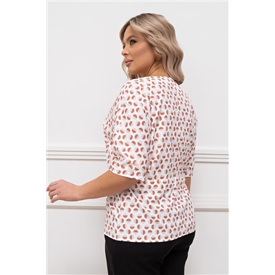 Белая блузка с кулиской Бьянка №4