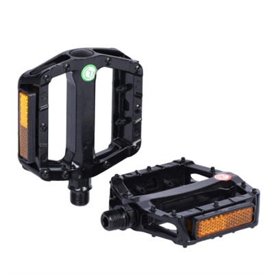 Педаль для MTB MIXIEER MX-P969 алюминиевая, чёрная, ось из бористой стали, с рефлектором, 92х92мм, 9/16, 1 пара. /уп 50/