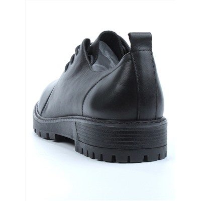 03-DYL76-1 BLACK Полуботинки женские (натуральная кожа)