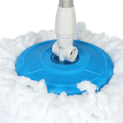 Ведро с отжимом и шваброй центрифуга нерж 45х22 см / B2metal / уп 25/ 2 насадки