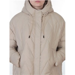 3080 BEIGE Пуховик женский (утиный пух)