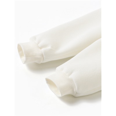 Костюм (толстовка и брюки) Крошка Я, BASIC LINE, рост 62-68 см, цвет молочный
