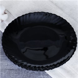 Тарелка плоская 190 мм десертная Черная Классика BNHP75T (Black) (уп 72)