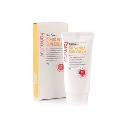 Витаминизированный солнцезащитный крем FarmStay Dr-V8 Vita Sun Cream Spf50/pa+++