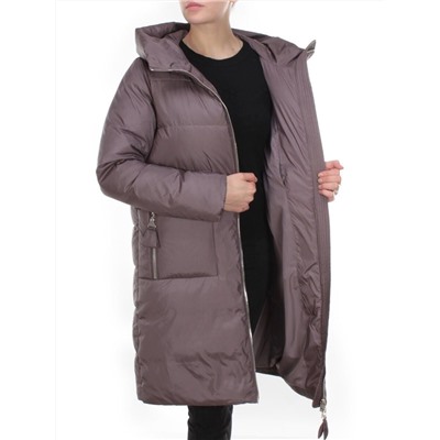2119 DARK GREY Пальто зимнее женское MELISACITI (200 гр. холлофайбер)