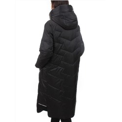 3066 BLACK Пуховик зимний женский (80% пух, 20% перо)