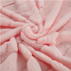Плед пушистый Lusnug теплый мягкий Розовый 2019-C29 200x220