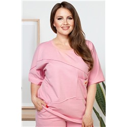 Туника футер 2-х нитка  4120/07/Светло-розовый