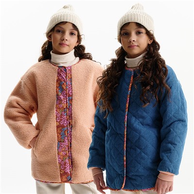 GZBM4319 двусторонняя куртка для девочек (1 шт в кор.)