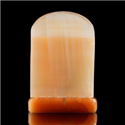 Икона «Божией Матери Избавительница», настольная с подсвечником на 1 свечу, селенит