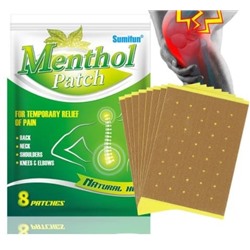 Пластырь от ревматизма, 8 шт Menthol patch
