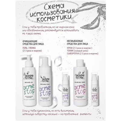 Сыворотка ночная интенсивная Skinny Teeny для проблемной кожи лица, 30 мл