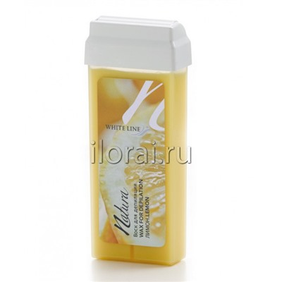 Тёплый воск Natura "Лимон" в картридже White Line