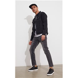 Джинсы мужские прямые зауженные к низу P311-01119 светло-черные