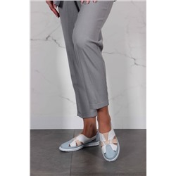 Слипоны ED'ART 116.8000'w. белый-голубой