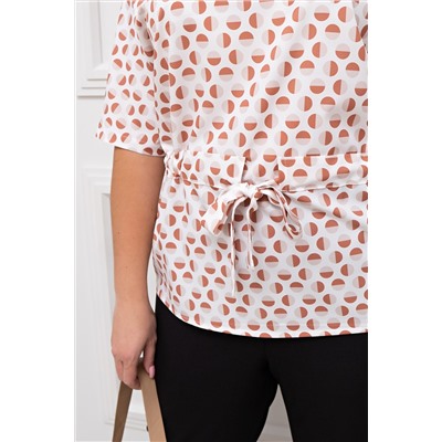 Белая блузка с кулиской Бьянка №4