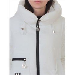 M-M07 WHITE Куртка зимняя женская (150 гр. холлофайбер)