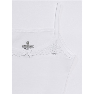 4510-01 Майка для девочек белая (BAYKAR)