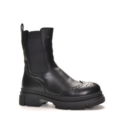 998 Fashion A558-МП/Z Ботинки женские чер иск кожа, подклад нат шерсть