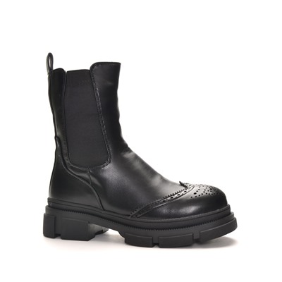 998 Fashion A558-МП/Z Ботинки женские чер иск кожа, подклад нат шерсть