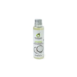 Натуральное 100% кокосовое масло холодного отжима от Tropicana Oil 50 мл, Natural Coconut Oil 100%