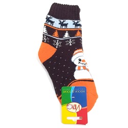 212и Носки детские махра красный/зеленый/18