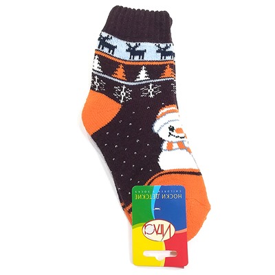 212и Носки детские махра красный/зеленый/18