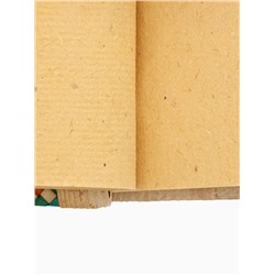 Блокнот в твёрдой обложке плетёный, 48 листов, 14×18×2 см, разноцветный