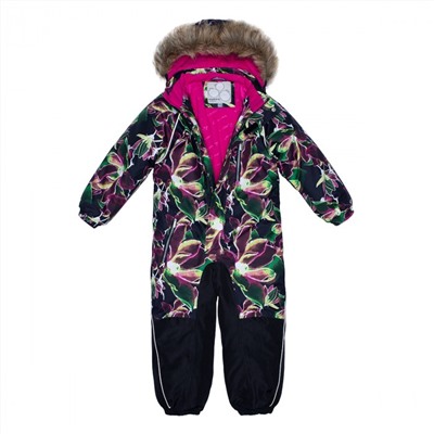 Зимний комбинезон для девочки FENNO 36240030-91709 черный HUPPA