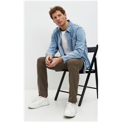 Рубашка джинс P311-1241 middle blue