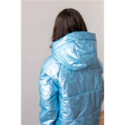 2120-S Куртка на синтепоне Голубой/134