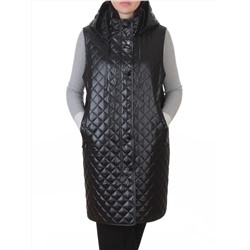 802 BLACK Жилет утепленный женский (50 гр. синтепон)