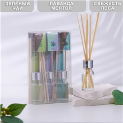 Диффузор ароматический "Богатство Аромата", "розмарин, мята, сосна", 3 шт. по 10 мл