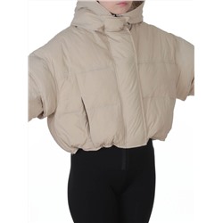 9518 BEIGE Куртка пуховая зимняя женская (пух)