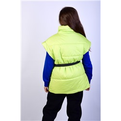 207 Жилет для девочки на синтепоне Салат/146