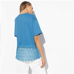 Футболка оформленная кружевом, Знак принцессы (нью)