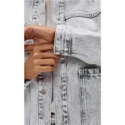 Куртка джинс F612-1259 grey